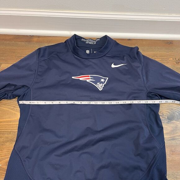 Nike Hyperwarm Shield Shirt New England Patriots NFL On Field Long Sleeve Men L - Picture 5 of 6